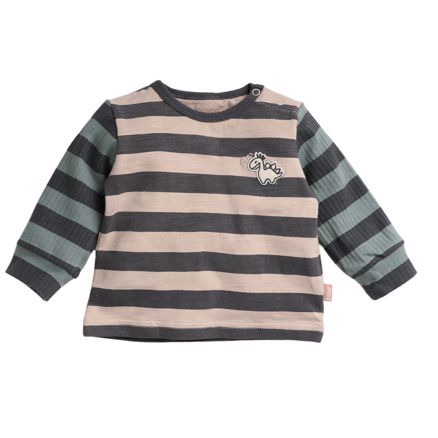 Bess W24 lev1  Shirt Striped Dino Moonlight 242008-081