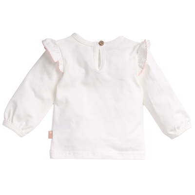 Bess W24 lev1  Shirt Ruffles Off White 242030-034