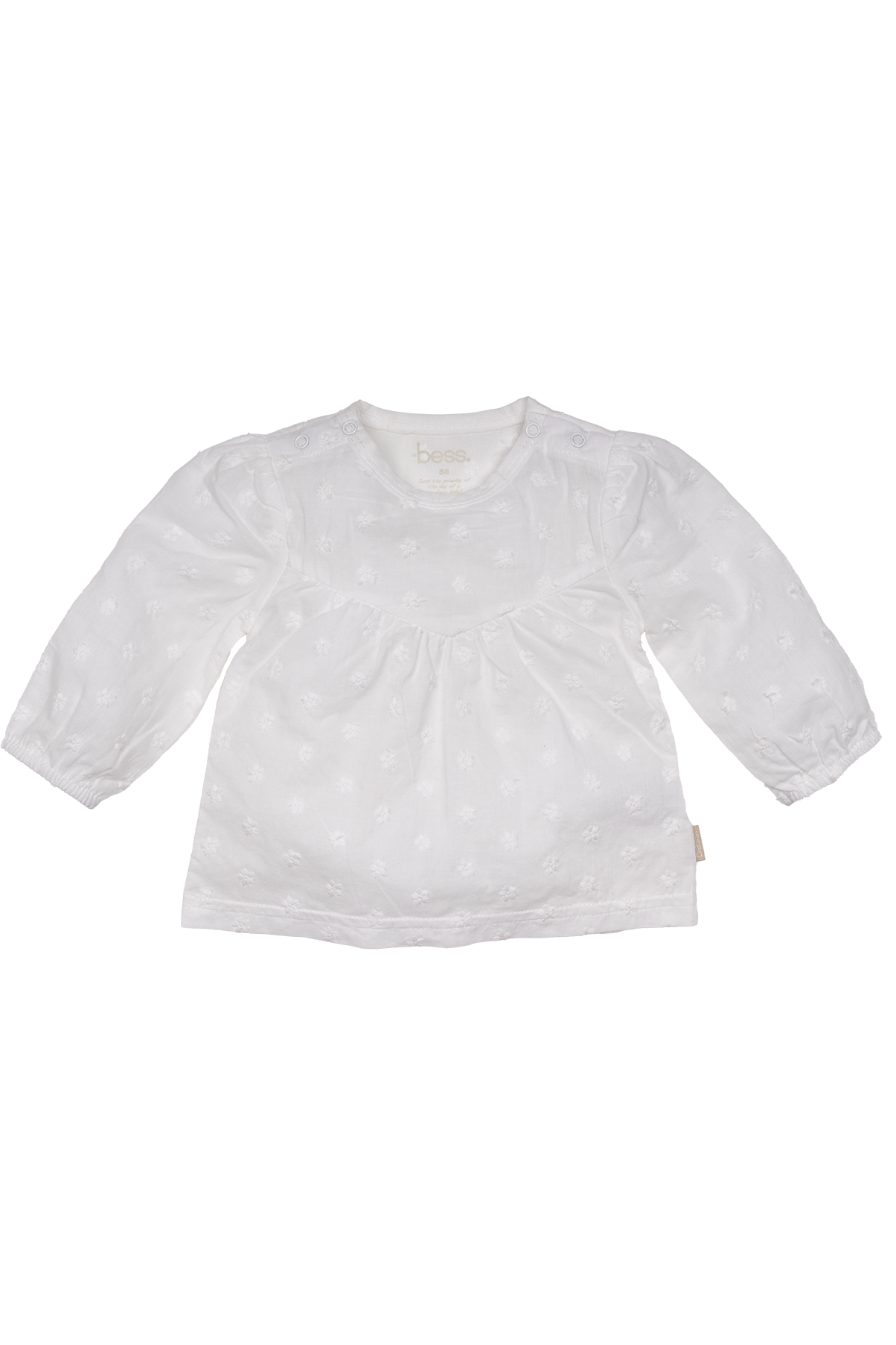 BESS S25 Blouse Broderie White 251031-001