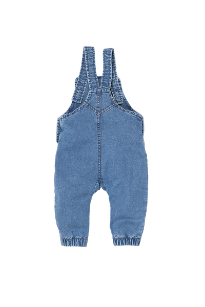 BESS S25 Dungaree Hearts Jog Denim Stone Wash 251050-021