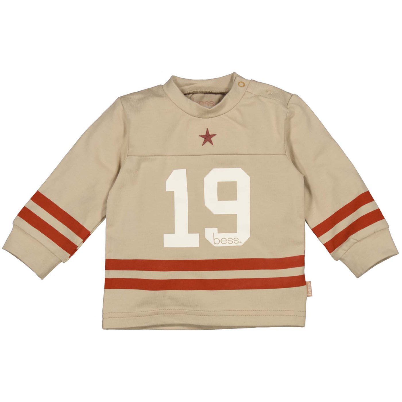 BESS W25 Boys Shirt l.sl. Star 19 Sand 252010-050