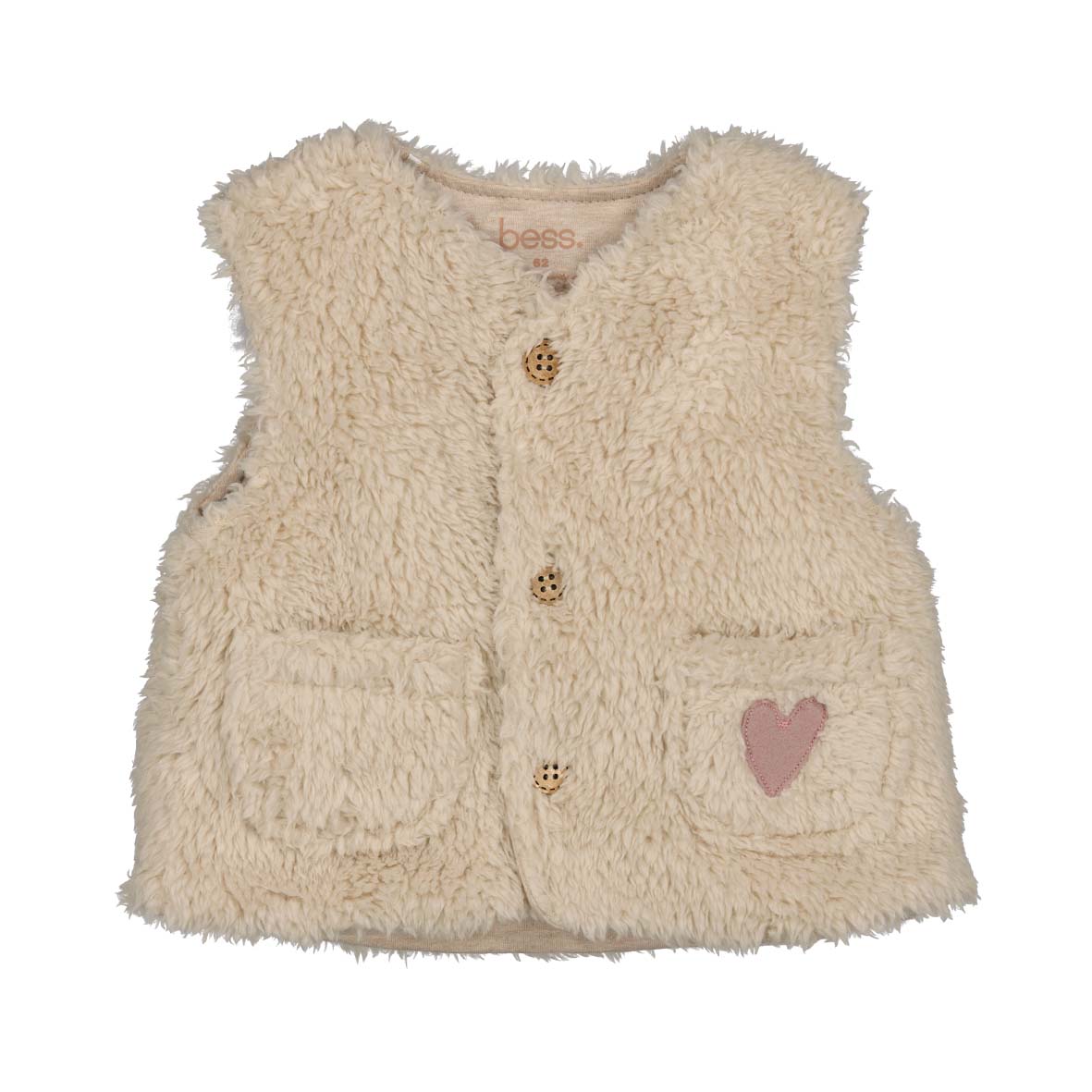 BESS W25 Girls Gilet Teddy Moonlight 252038-081