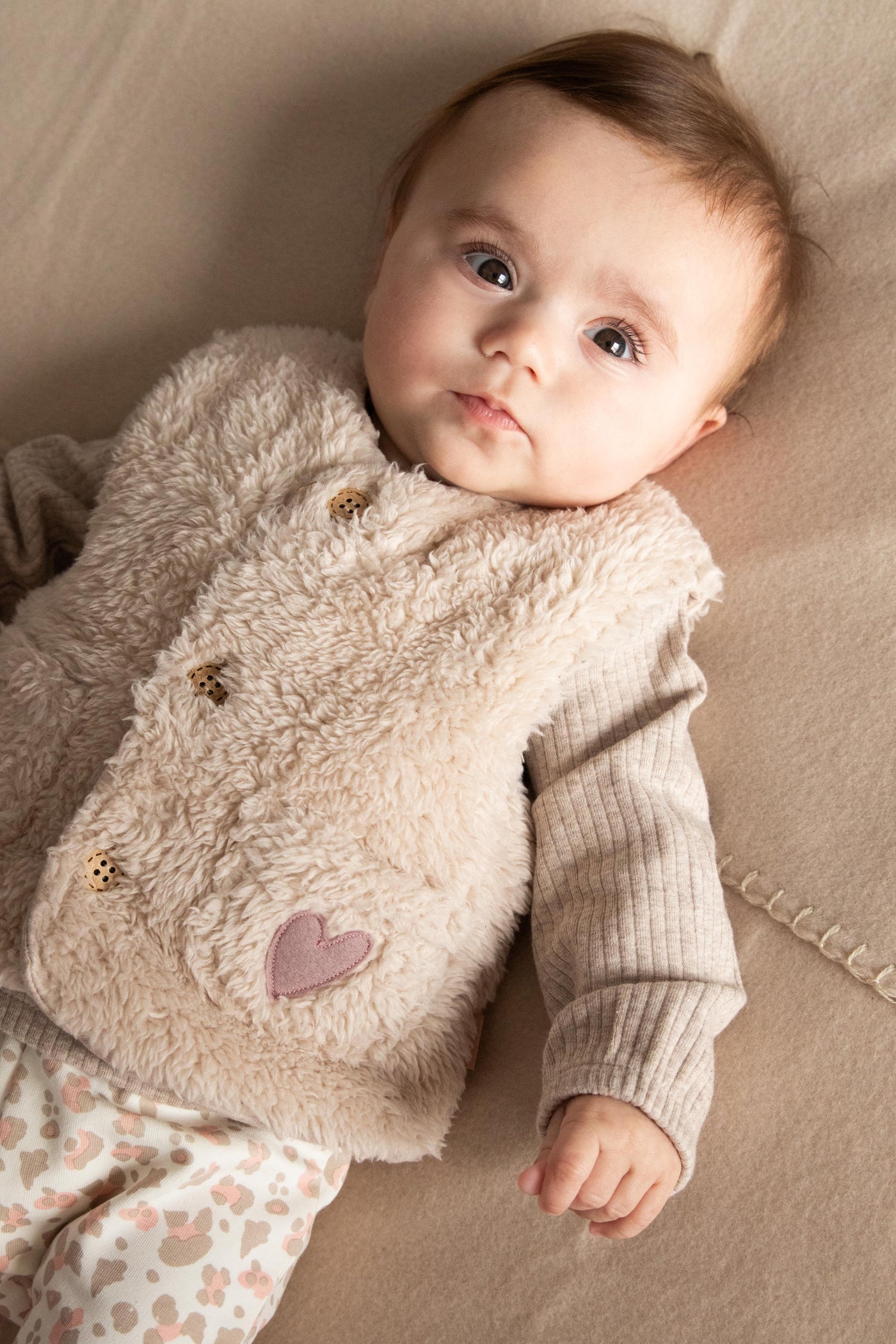 BESS W25 Girls Gilet Teddy Moonlight 252038-081