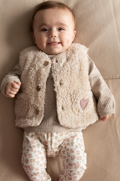 BESS W25 Girls Gilet Teddy Moonlight 252038-081
