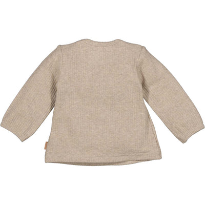 BESS W25 Girls Shirt l.sl. Rib Sand 252041-050