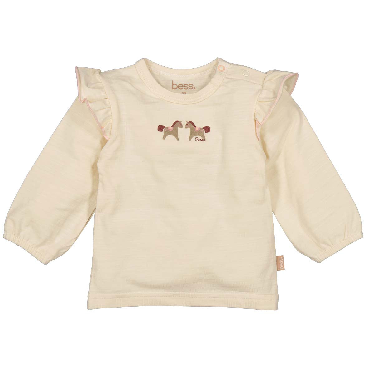 BESS W25 Girls Shirt l.sl. Ponies Off White 252043-034