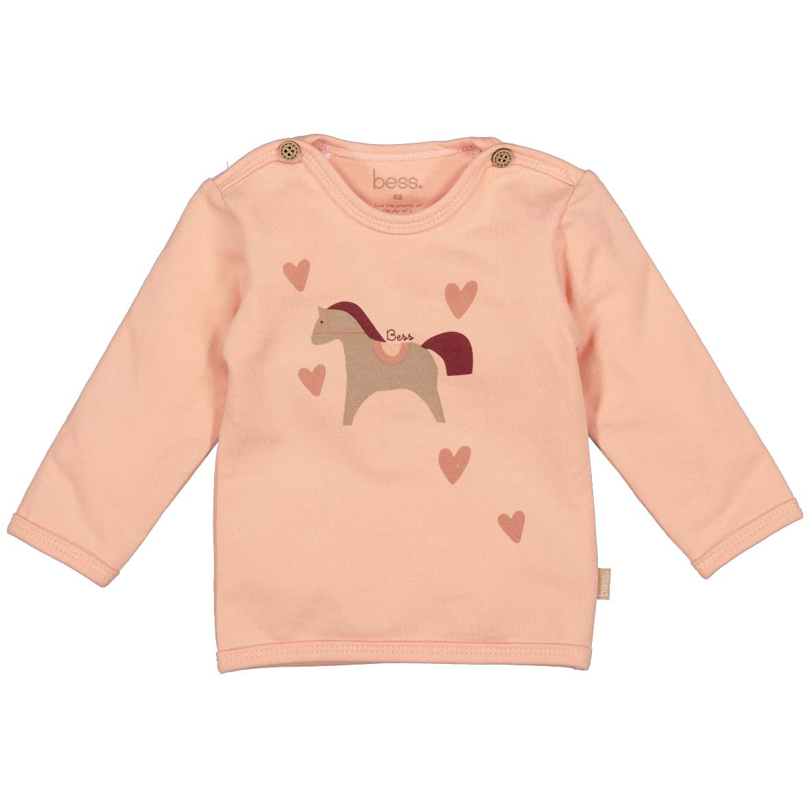 BESS W25 Girls Shirt l.sl. Pony Hearts Powder Pink 252045-096