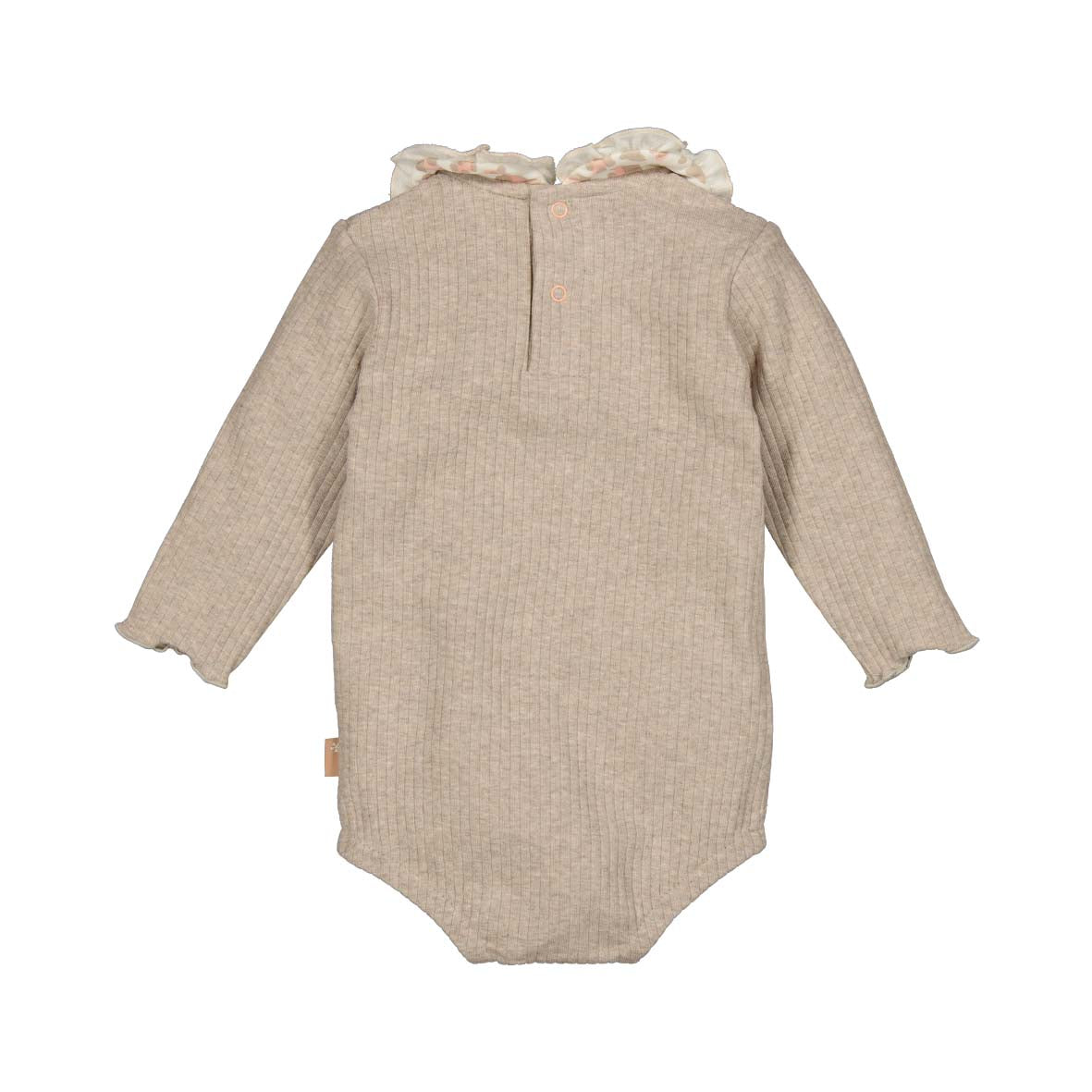 BESS W25 Girls Romper w/Collar Rib Sand 252048-050
