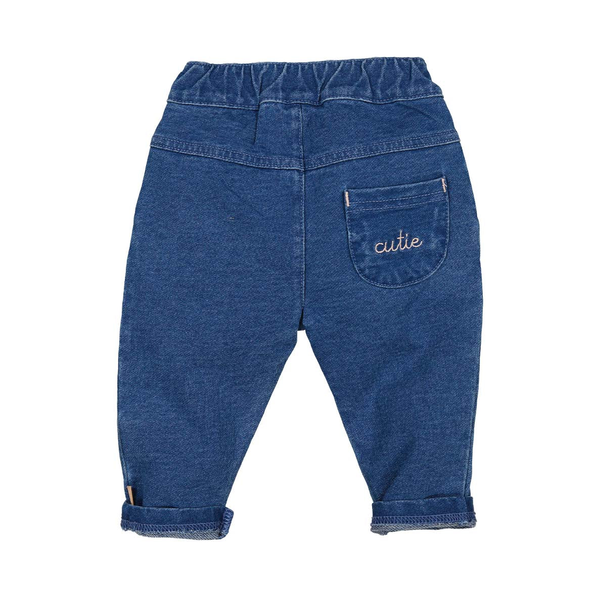 BESS W25 Girls Pants Pleated Jog Denim Stone Wash 252051-021