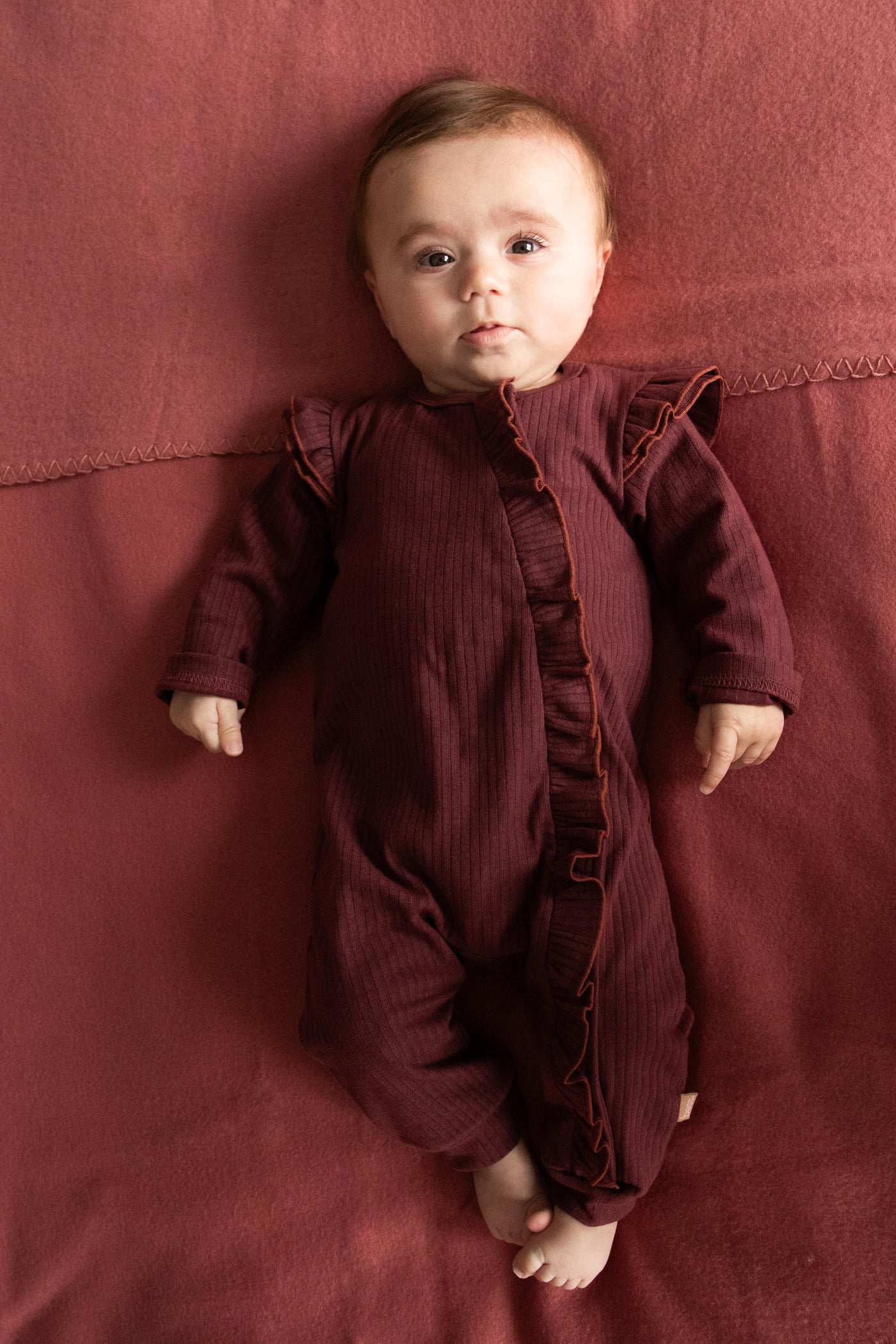 BESS W25 Girls Suit Ruffles Port 252060-097
