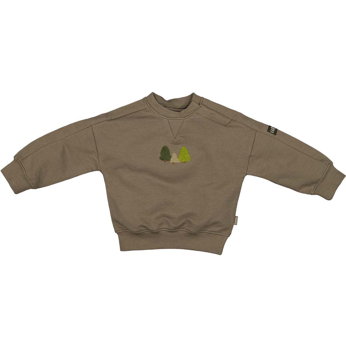 BESS W25 Boys Sweater Pine Trees Walnut 252083-098