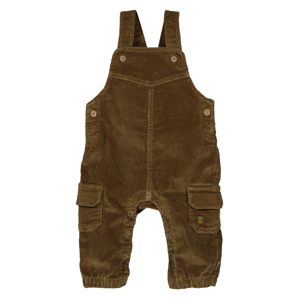 BESS W25 Boys Dungaree Pockets Babycord Walnut 252089-098