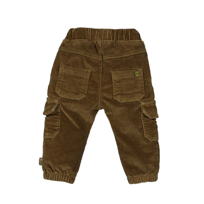 BESS W25 Boys Pants Pockets Babycord Walnut 252091-098