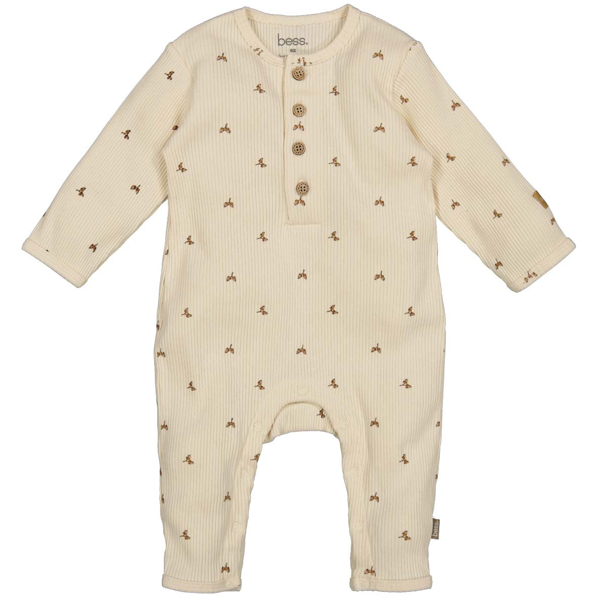 BESS W25 Boys Suit AOP Rib Off White 252102-034
