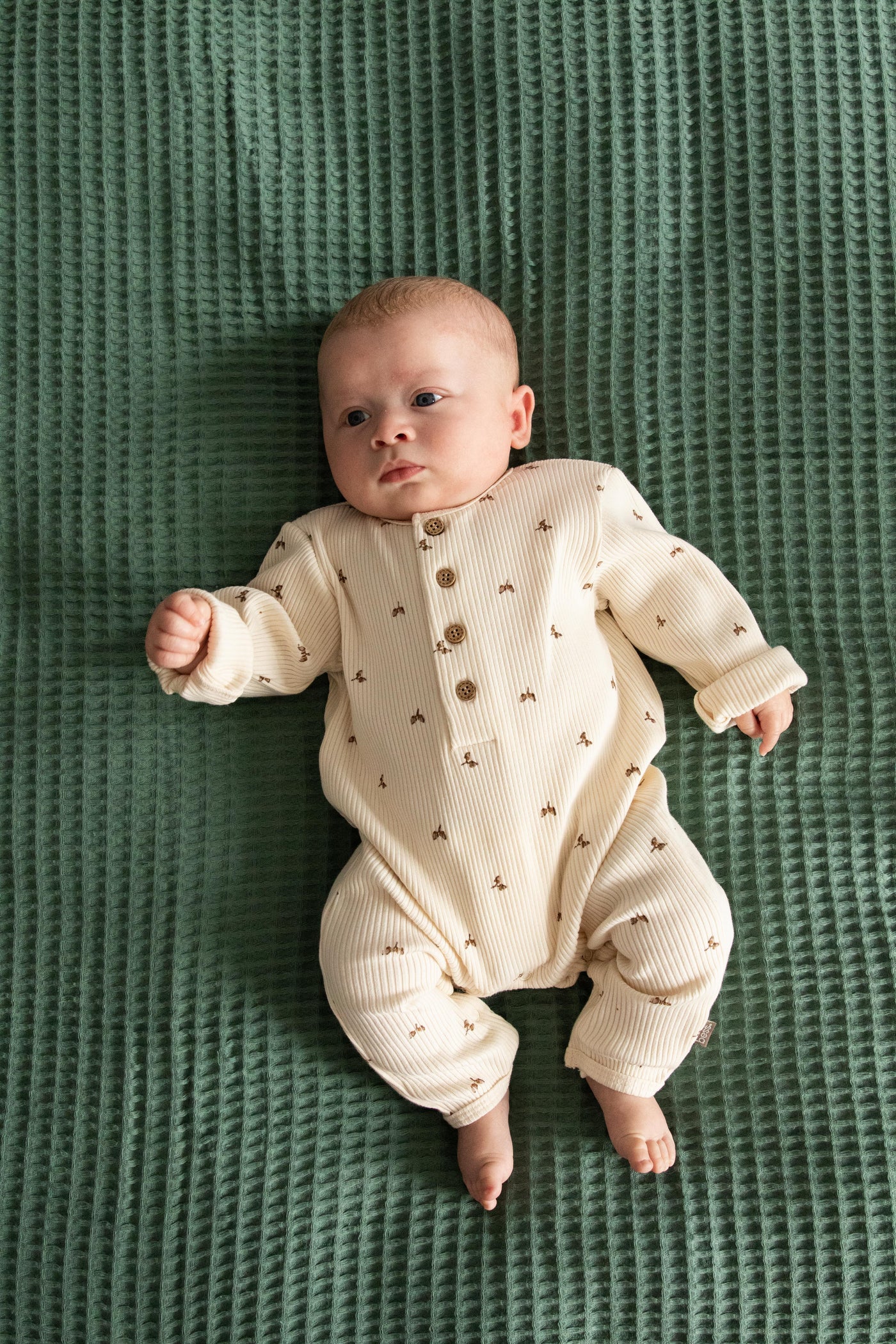BESS W25 Boys Suit AOP Rib Off White 252102-034
