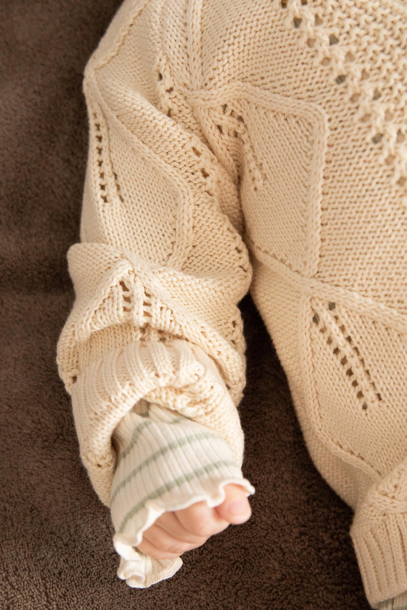 BESS W25 Girls Cardigan Knit Off White 252111-034