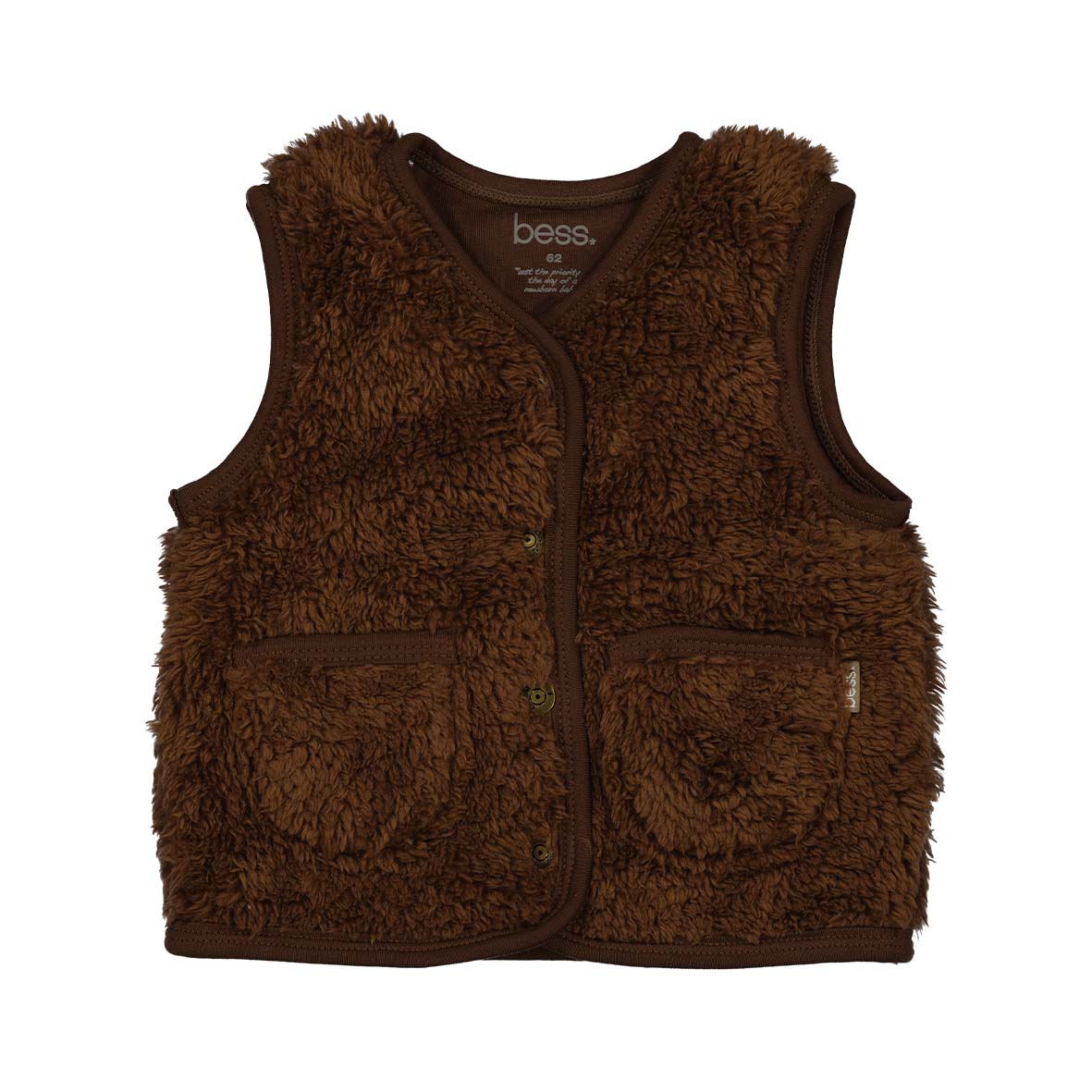 BESS W25 Girls Bodywarmer Teddy Walnut 252112-098