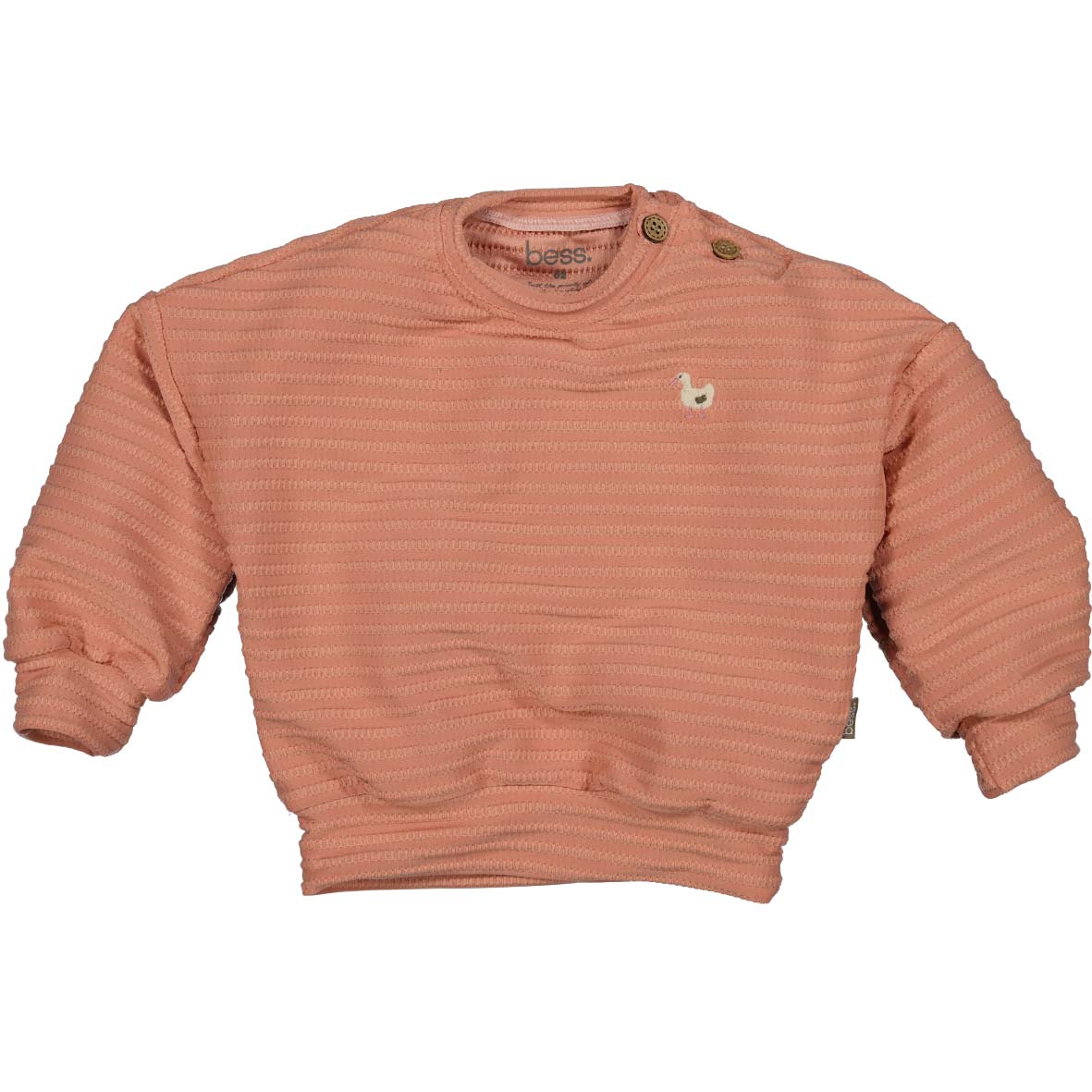 BESS W25 Girls Sweater Cable Goose Powder Pink 252113-096