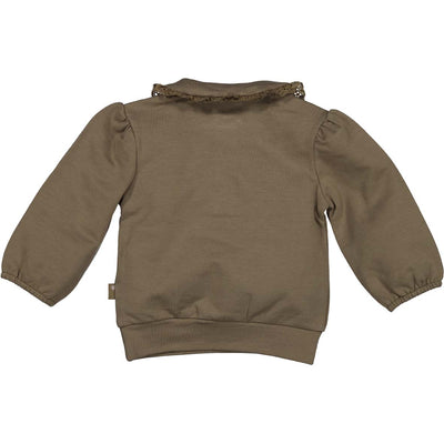 BESS W25 Girls Sweater Collar Walnut 252114-098