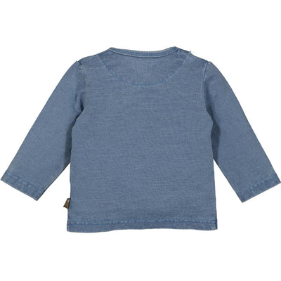 BESS W25 Girls Shirt l.sl. Wrap Jog Denim Stone Wash 252115-021
