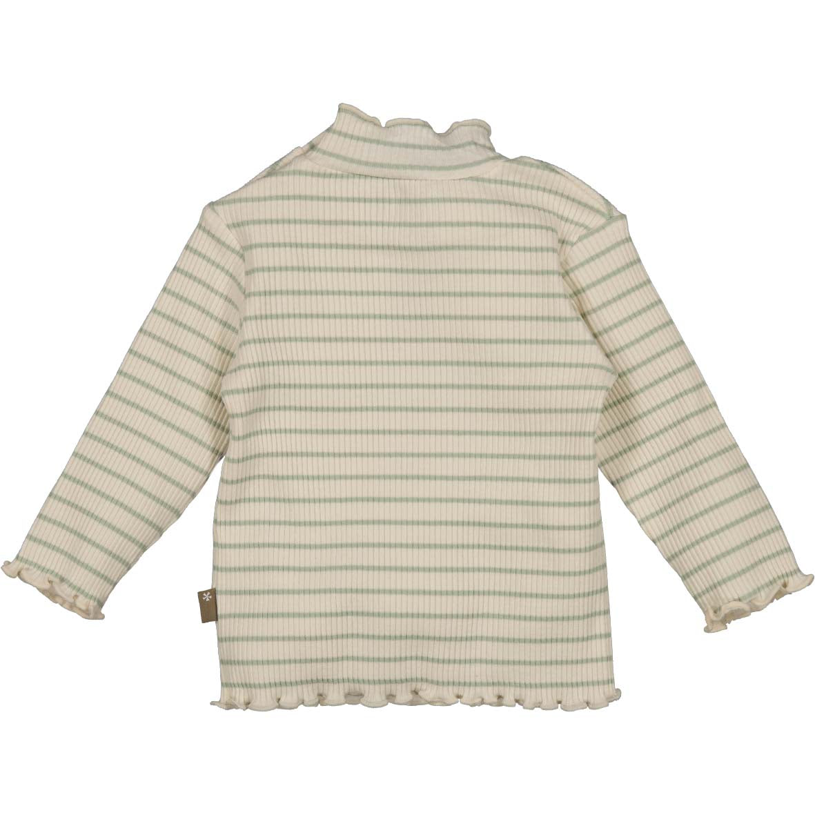 BESS W25 Girls Shirt l.sl. Rib Striped Off White 252117-034