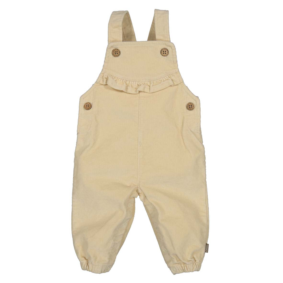BESS W25 Girls Salopette Ruffles Babycord Off White 252123-034