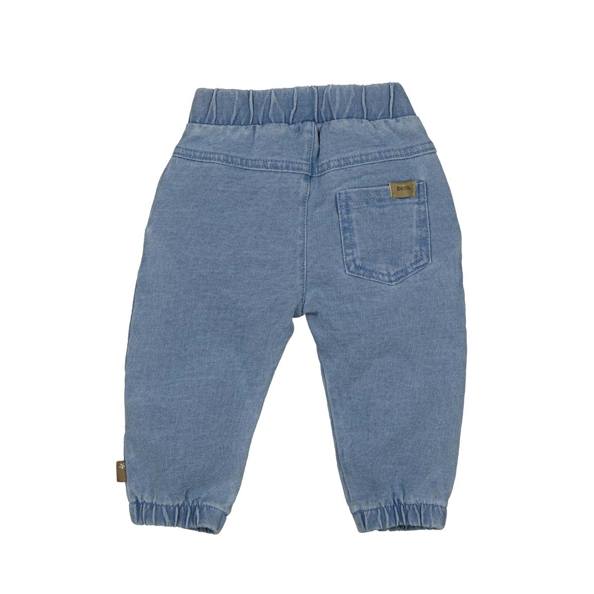 BESS W25 Girls Pants Embroidery Jog Denim Stone Wash 252124-021