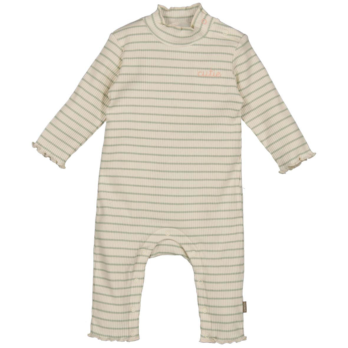 BESS W25 Girls Suit Rib Striped Off White 252133-034