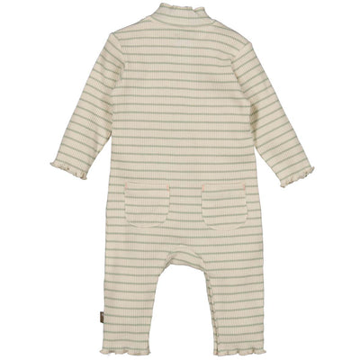 BESS W25 Girls Suit Rib Striped Off White 252133-034