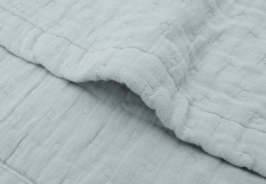 Jollein Deken Hydrofiel 75x100cm Jacquard Sea Green GOTS 521-511-68084