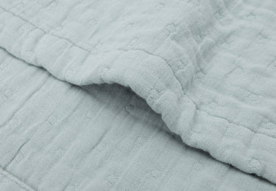 Jollein Deken Hydrofiel 75x100cm Jacquard Sea Green GOTS 521-511-68084