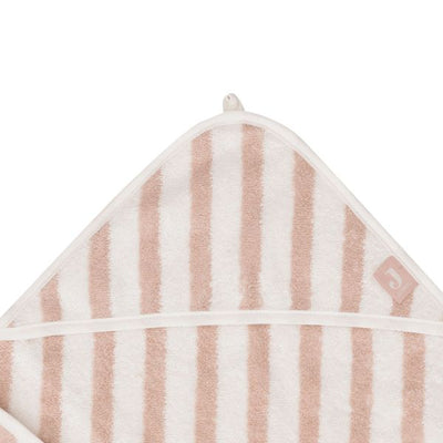 Jollein Badcape 75x75cm Stripe Terry - Wild Rose - GOTS 534-514-67099