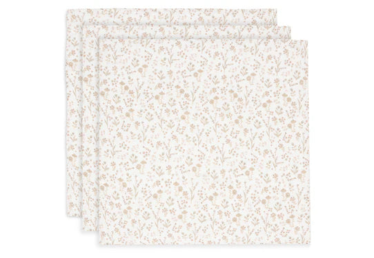 Jollein hydrofiele doek small 70x70 cm Bloomy (3-pack)