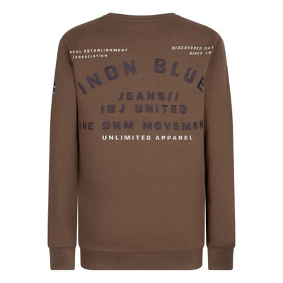 Indian Blue Jeans W24 Sweater IBJ United Brown IBBW24-4528