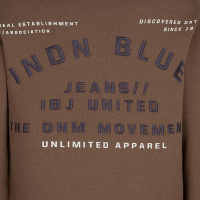 Indian Blue Jeans W24 Sweater IBJ United Brown IBBW24-4528