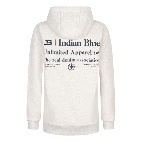 Indian Blue Jeans W24 Hoodie Unlimited Apparel Grey IBBW24-4593