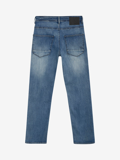 Indian Blue Jeans W25 Boy Jeans 2557 Wide Straight Blue Jeans Medium Denim 960304