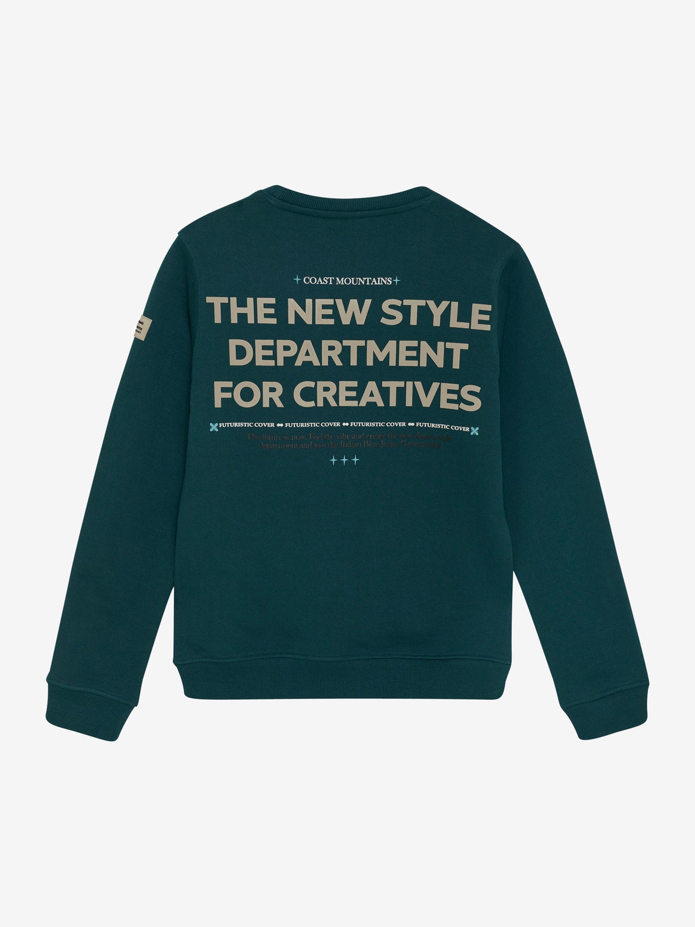 Indian Blue Jeans W25 Boy Sweatshirt -knitted Loose fit Sweat Backprint Gulf Coast 960349