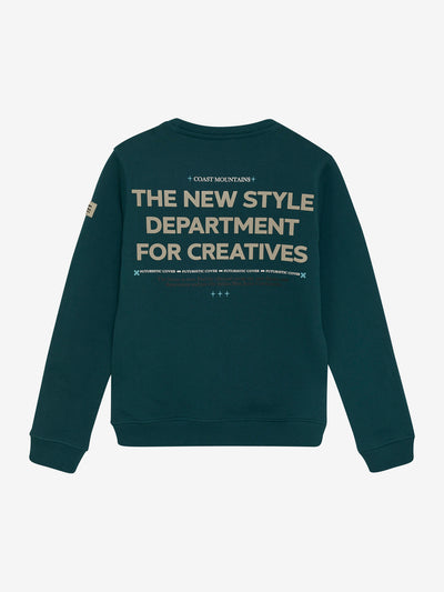 Indian Blue Jeans W25 Boy Sweatshirt -knitted Loose fit Sweat Backprint Gulf Coast 960349