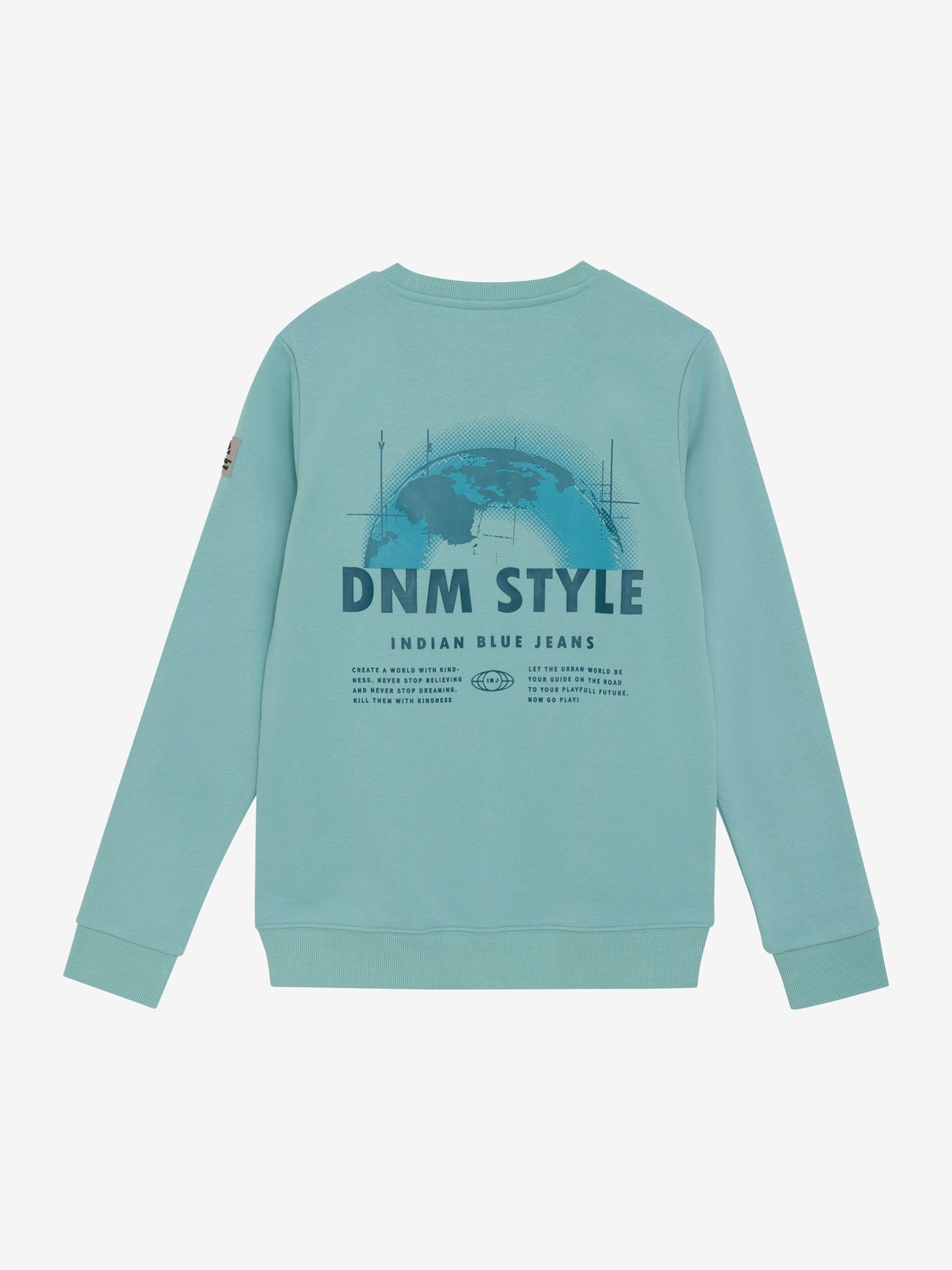 Indian Blue Jeans W25 Boy Sweatshirt -knitted Sweater DNM Style Aquifer 960353