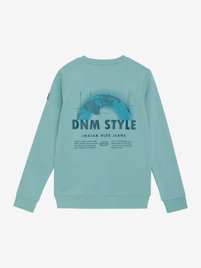 Indian Blue Jeans W25 Boy Sweatshirt -knitted Sweater DNM Style Aquifer 960353