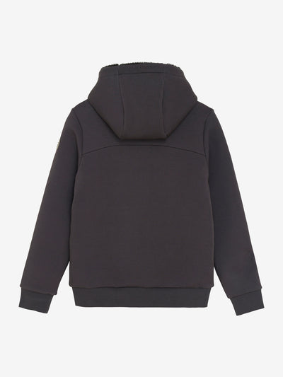 Indian Blue Jeans W25 Boy Jacket -knitted Hooded Zip Teddy Phantom 960385