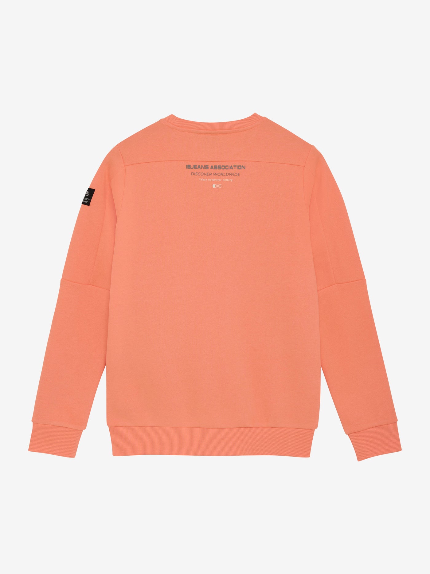 Indian Blue Jeans W25 Boy Sweatshirt -knitted Sweater Chest Print Brushed Peach Echo 960434