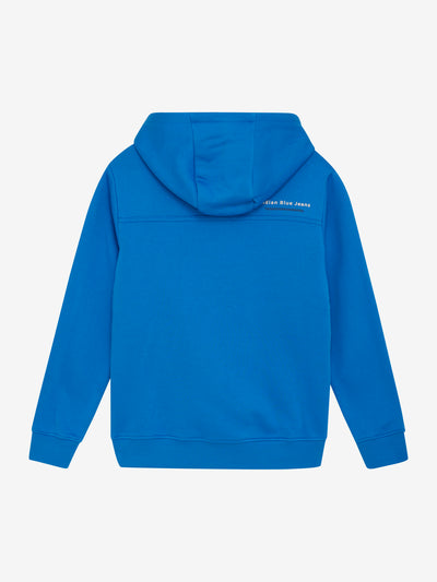 Indian Blue Jeans W25 Boy Sweatshirt -knitted Hoodie Badge Strong blue 960449