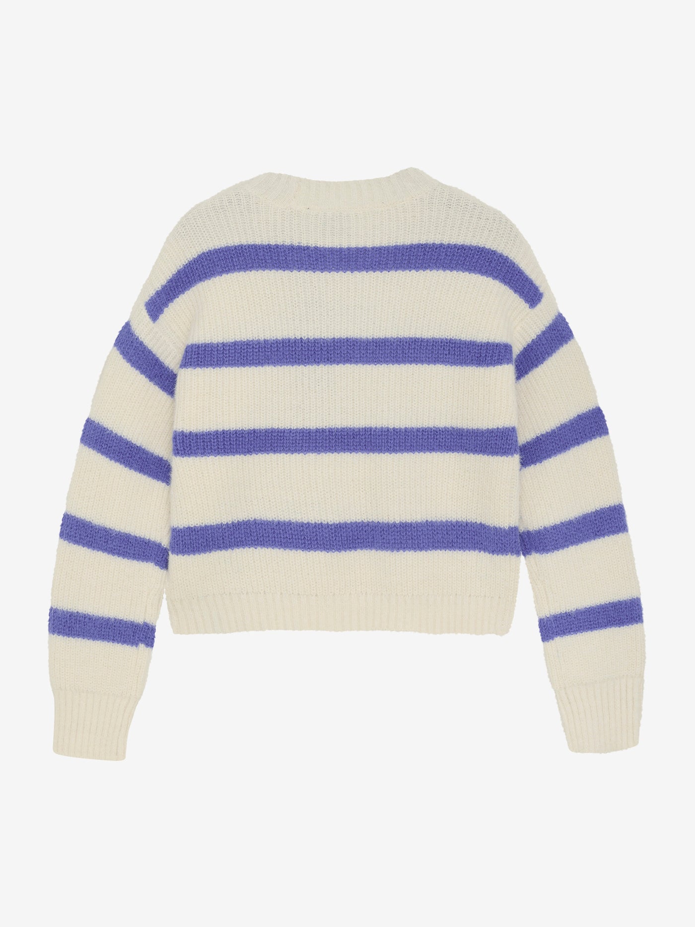 Indian Blue Jeans W25 Girl Sweatshirt -knitted Knitwear Fuzzy Stripe Cloud 970457