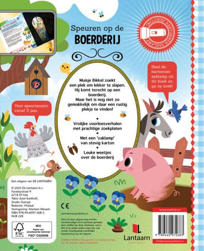Lantaarn Publishers Speuren op de boerderij zaklampboek LU72683