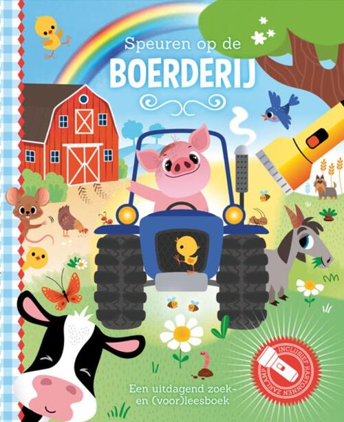 Lantaarn Publishers Speuren op de boerderij zaklampboek LU72683