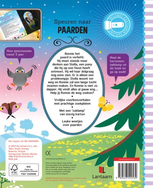 Lantaarn Publishers Speuren naar paarden zaklampboek LU49530