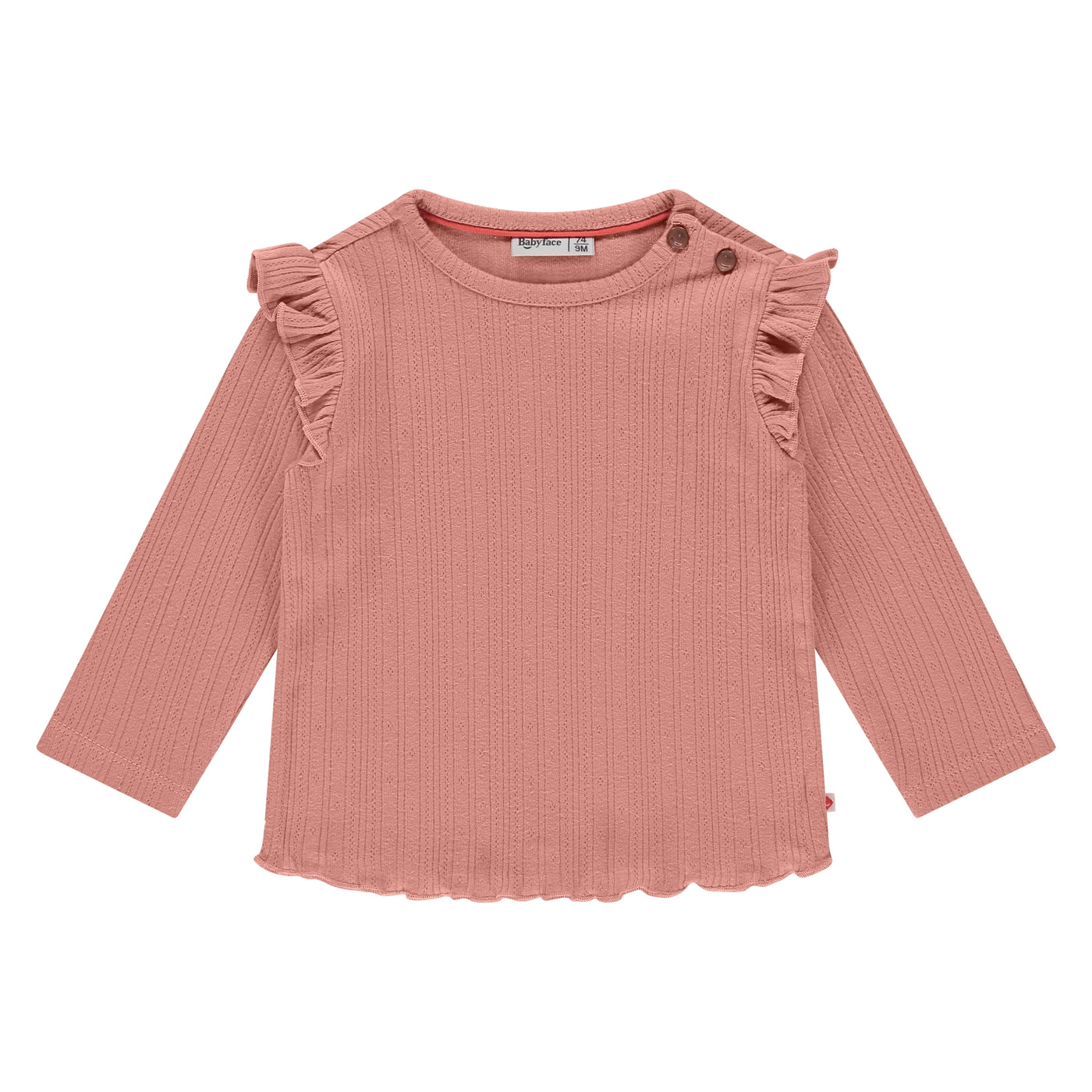 Babyface W25 baby girls t-shirt long sleeve rouge BBE25428602