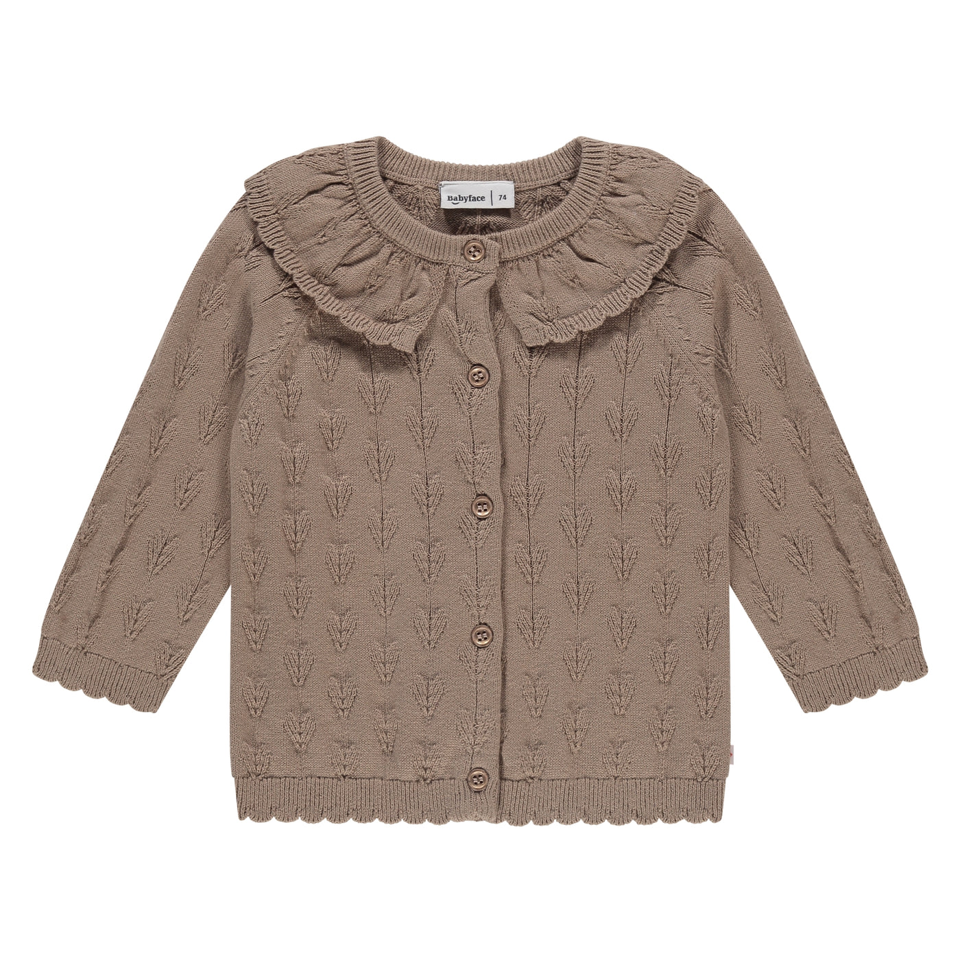 Babyface W25 baby girls cardigan sepia BBE25428302